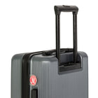 Air Canada Laurentian 20" Hardside Carry-On Luggage - 360-Degree Spinner - Charcoal-Interlocking zipper pullers, protective side feet and top and side grip handles support practical travel use