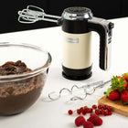 Westinghouse Retro Hand Mixer - White-The accessories are dishwasher safe and easy to clean