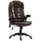 Vinsetto Massage Office Chair with 6-Point Vibration - Dark Brown-6 vibration massage points to relax your body