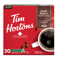 Tim Hortons Dark Roast K-Cup Pods - 30 Pack-Dark Roast Blend