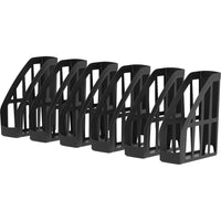 Storex File Magazine Recycled - Black - 2 Pack-100% post-consumer recycled content