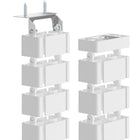 Fellowes CableSpine - White-Detachable spines – 31 snap-together sections allow you to adjust the height to perfectly suit your desk