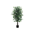 Monarch Specialties 58" Artificial Indoor Ficus Tree - Floor - Black Pot-Add a touch of greenery to your space with this 58" Tall Artificial Ficus Tree in a sleek black pot