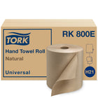 Tork Universal Hand Towel Rolls, 800' - 6 Pack-Paper roll towels in good Universal quality - suitable for H21 Tork Hand Towel Roll Dispensers: Durable, easy-maintenance dispensers available in both automatic and mechanical models