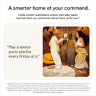 Google Home Speaker - Porcelain-Turn your living room into a home theatre with spatial surround-sound audio. Just pair two Google Home Speakers with a Google TV Streamer