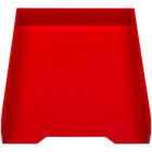 JAM Paper Stackable Paper Organizer Tray - Red-Quantity: 1 Stack-able Tray per Pack | Can be stacked to maximize space & keep your desk organized 