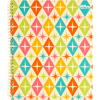 Hilroy Mid Century Notebook - 10-1/2" H x 8" W - 160 Pages - Diamond-College Ruled