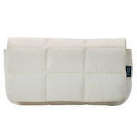 General Supply Goods + Co Goods + Co Puffer Pouch - Cream-Measures 8.66" W × 4.33" H × 1.97" D (22 cm W × 11 cm H × 5 cm D).