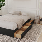 Nexera 3-Drawer Storage Bed Frame - Full Size - Black-6