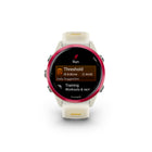 Garmin Forerunner 570 Smartwatch - 42mm - Raspberry Aluminum with Translucent Bone/Mango Band-TRAINING STATUS - Using indicators such as HRV status, recent exercise history and VO2 max, get insight into training effectiveness with training status — and know whether you’re training productively, peaking or strained.
