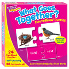 TREND What Goes Together? Fun-to-Know Puzzles -Expand vocabulary and life skills by having learners match objects. Aligns with learning standards.
