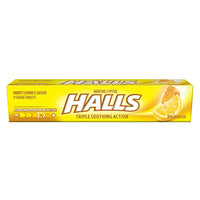 Halls Menthol Honey-Lemon Cough Drops - 9 Pieces-Menthol, Honey, Lemon