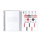 Hilroy Hockey Canada 2002 Logo Notebook - 10-1/2 H x 8-5/8" W - Black/White-Scheduling Page