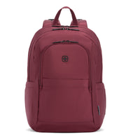 Swiss Gear Womens Laptop Backpack - Pomegranate-Padded, felt-lined laptop pocket fits up to a 16” laptop