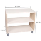 Beleduc Furniture - Torino 2-Layer Classroom Storage Wooden Open Shelf - Natural-Durable plywood construction built to handle daily wear and tear