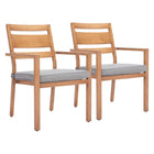 Zuo Rader Dining Chair - Natural - Set of 2-Assembly required