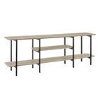 Manhattan Comfort Celine 70.86" Modern Console Table - Rustic Grey-Perfect to Display Home Décor Items, Frames, Tchotchkes and Trophies