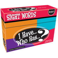 Teacher Created Resources I Have- Who Has Sight Words Game - Grade K -The entire class can have fun while practicing sight word skills