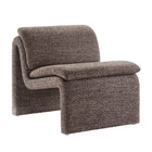Modway Lume Boucle Upholstered Armless Accent Chair - Antique-Curved Slipper Chair