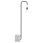 Zuo Lancia Floor Lamp - Black-Dimensions: 4.7" L x 19.7" W x 59.1" H