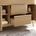 Modway Render 48" Single Sink Compatible Bathroom Vanity Cabinet - Oak-Full-Extension Drawers