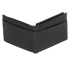 Club Rochelier Men's Slim Fold Wallet with Removable ID - Black-2 Bill pockets