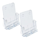 Azar Desktop/Countertop Vertical/Horizontal Brochure Holder - 8.5" x 11" - Clear - 2 Pack-Sold in Multiples of 2