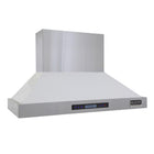 KUCHT KRH4815-W 48" 1200 CFM Wall Mounted Range Hood - Stainless Steel/White-Professional range hood features up to 1200 CFM that will give you different levels of airflow and capture smoke and cooking odours in a quiet operation