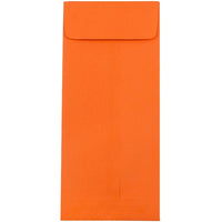 JAM Paper #10 Policy Envelopes, 4 1/8 x 9.5, Brite Hue Orange Recycled, 100 Pack (15887g)-Orange