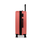 Bugatti Alexandria Collection 26.50" Hardside Spinner Luggage – Coral-Telescopic trolley handle with multi-stage locking heights