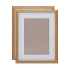 Decent Living Solid Wooden Picture Frame - 14" x 18" - Golden Teak - 2 Pack-Material: 100% Natural Solid Wood (Okan / Teak)
