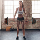 Soozier 44 lb Adjustable Barbell Weight Set-PU coating for protection, so you won't damage your floor