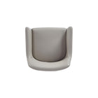 Manhattan Comfort Serena 23.03" Modern Leatherette Upholstered Dining Armchair - Light Grey-24.02" L x 23" W x 32.68" H