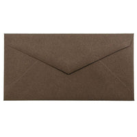 JAM Paper Monarch Envelopes, 3.88 x 7.5, Chocolate Brown Recycled, 100 Pack (34097602g)-Chocolate brown