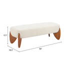 Zuo Charm Bench - Ivory-7