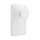 PopSockets MagSafe Power Pack Charger - 5000 mAh - White/Clear-Integrated PopSockets grip and stand for comfort, security, and convenience