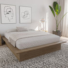 Nexera Malibu Bed Frame - Queen Size - Brown Oak-9