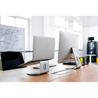 ShoppingAll Ergonomic Laptop Stand with 360-Degree Swivel Base for Laptops Up to 17" - Silver-10