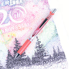 Pentel EnerGel Liquid Gel Refillable Grip Pen - Retractable - 0.7mm - Coral Pink-Rubber grip for writing comfort and control
