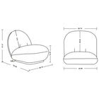 Manhattan Comfort Edina 28.74" Modern Boucle Upholstered Accent Chair - White-Upholstered in Luxurious Boucle with High Density Foam Padding