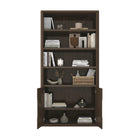 Manhattan Comfort Rivington 40" Modern 4-Shelf Bookcase Cabinet - Walnut-10