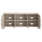 Hudson&Canal Chabot TV Stand for TV's up to 65" - Alder White-Clean with a soft, dry cloth and no harsh chemicals or abrasive cleaning materials