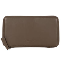 Gry Mattr Vegan Leather Pen Pouch - 8.25" × 4.5" - Brown-Wide elastic band attaches securely to most notebook covers.