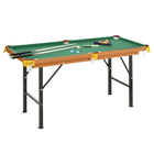 Soozier 55" Portable Mini Billiard Table-The portable table bring condensed fun in any place with a table or flat surface
