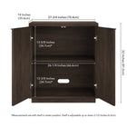 Hudson&Canal Mansfield 28"W Accent Cabinet - Alder Brown-8