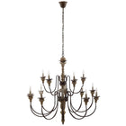 Modway Nobility Pendant Light Ceiling Candelabra Chandelier - Black-French Candelabra Chandelier Pendant Light