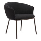 Zuo Essen Dining Chair - Black/Bronze-Assembly required