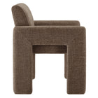 Modway Daven Fabric Upholstered Dining Chair - Mocha-Integrated Non-Marking Floor Glides