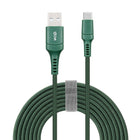 General Supply Goods + Co 6ft Braided Type C Cable - Green-6' length