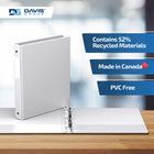 Davis Group Premium Economy Binder - Round Ring - 1" - White - 6 Pack-Ideal for Conferences, Reference, Colleges & Universities